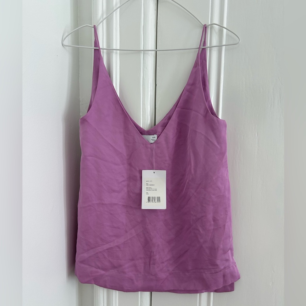 Brand new 100% silk cami - lilac NWT